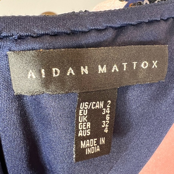 EUC Aidan Mattox Floral Sequin Dress - Picture 12 of 12